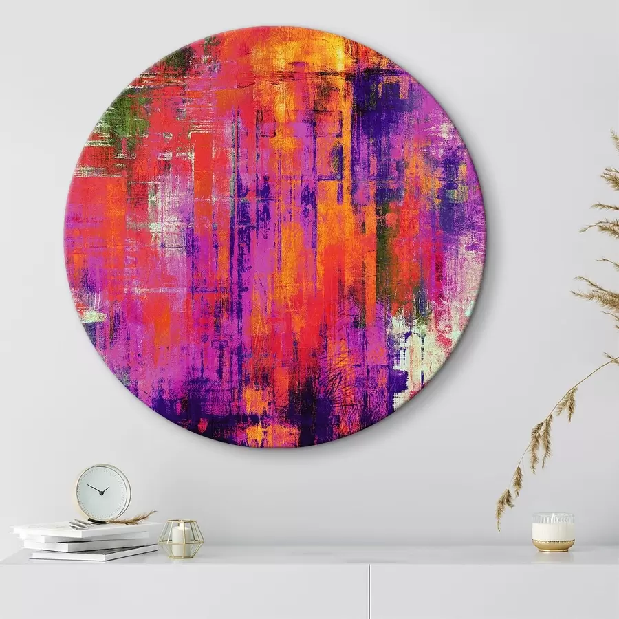 murales de pared abstracción rosa y púrpura r34054