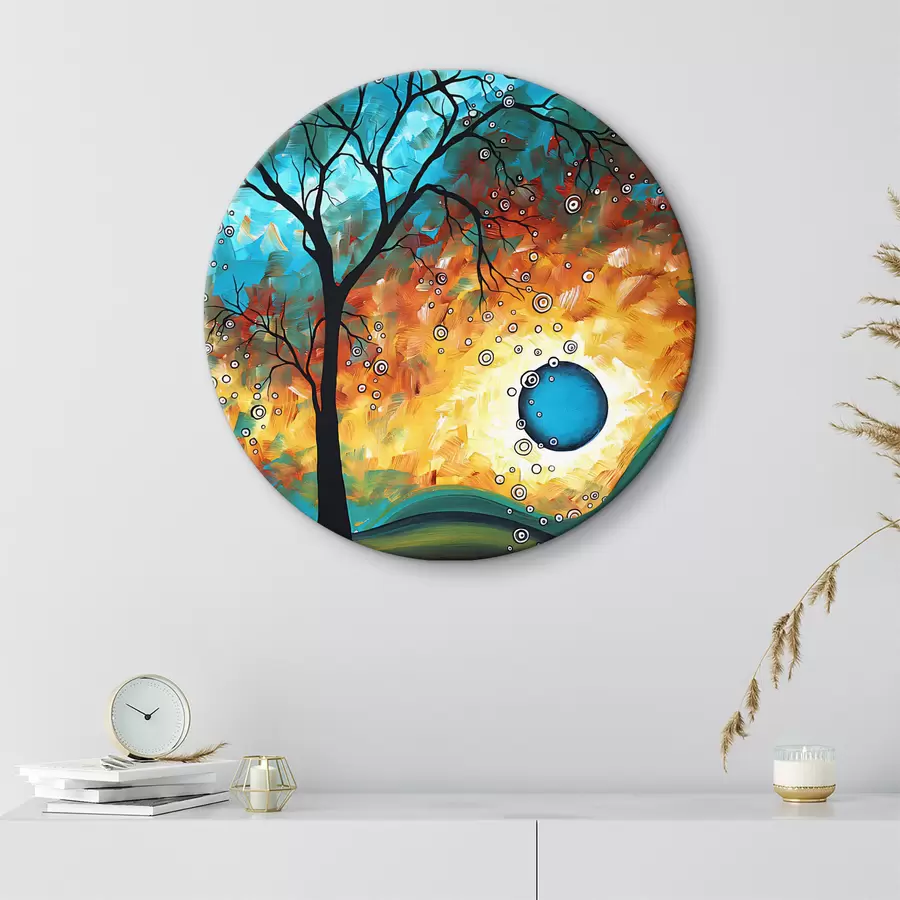murales de pared Árbol con motivos de arco iris r34434