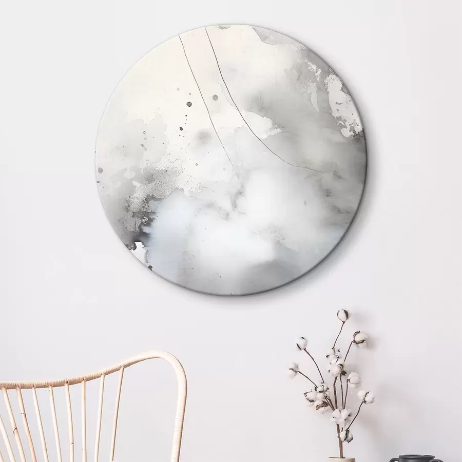 murales de pared Abstracción gris con trazos de pintura r35310