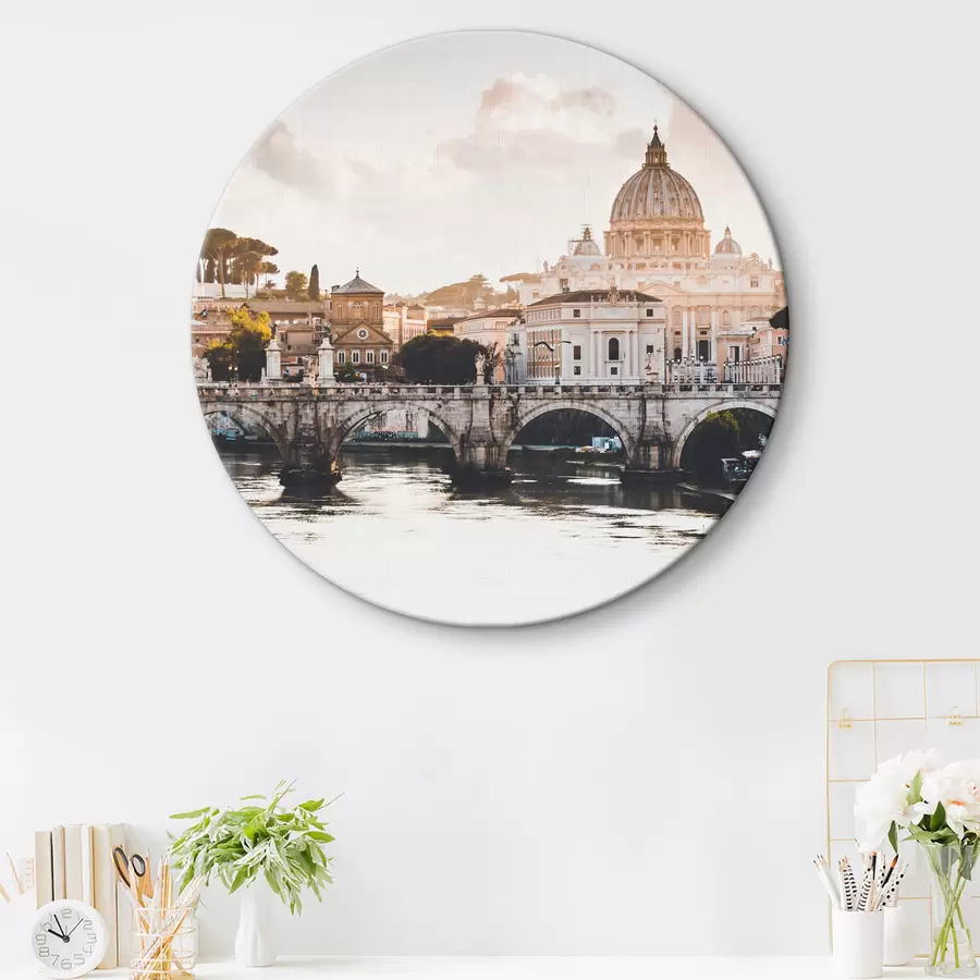 murales de pared Casco antiguo, arquitectura de Roma r35626