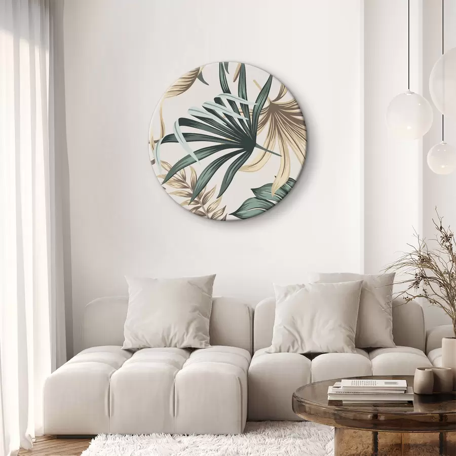 murales de pared Hojas de palmeras exóticas r35862