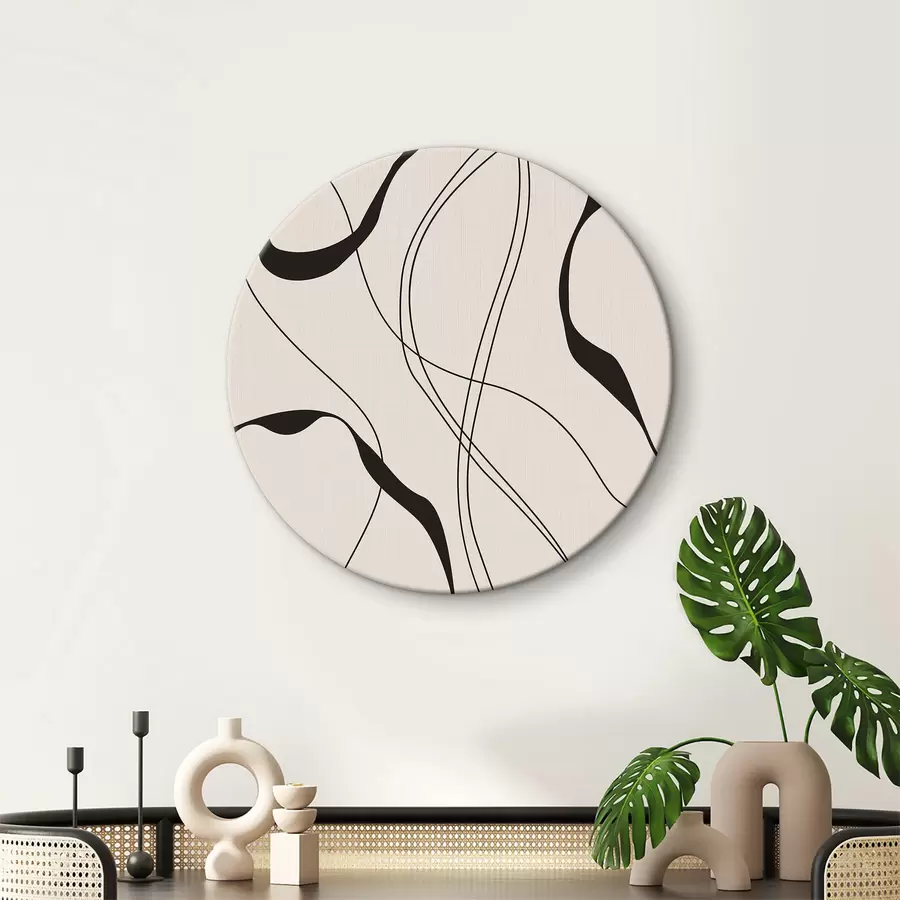 murales de pared Líneas abstractas r36043