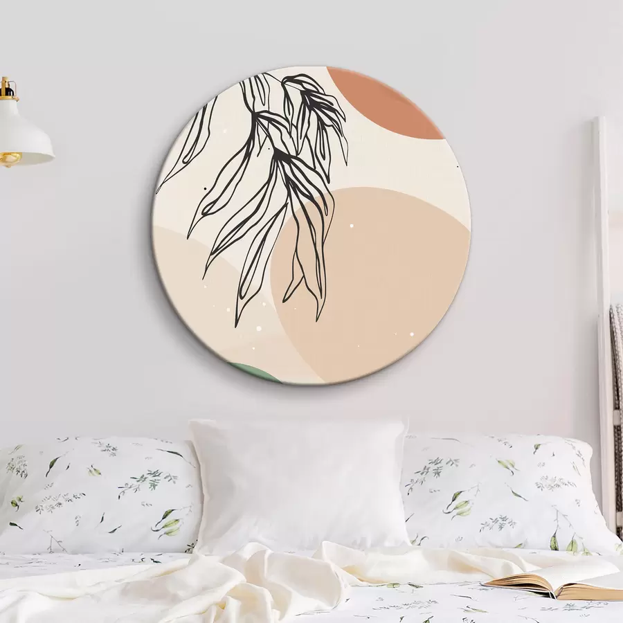 murales de pared Conjunto botánico de figuritas y plantas r36185