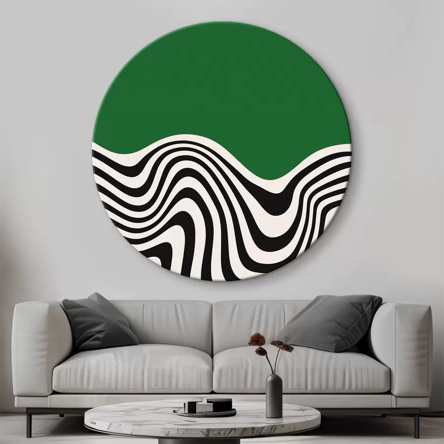 murales de pared Ondas abstractas Bauhaus r36213