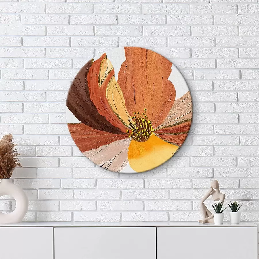 murales de pared Un óleo que representa una flor r36287