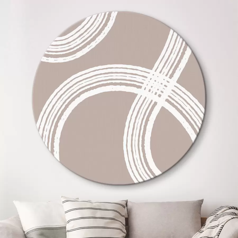 murales de pared Bucles infinitos en colores neutros r36406