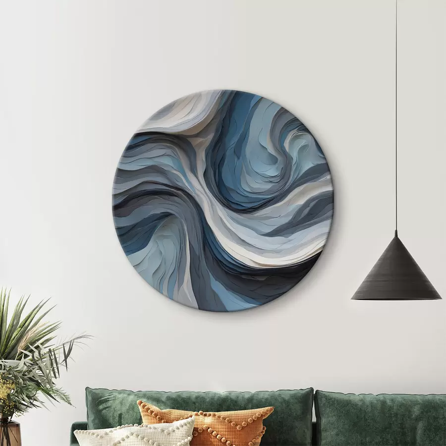 murales de pared Olas de tranquilos tonos azules r36438