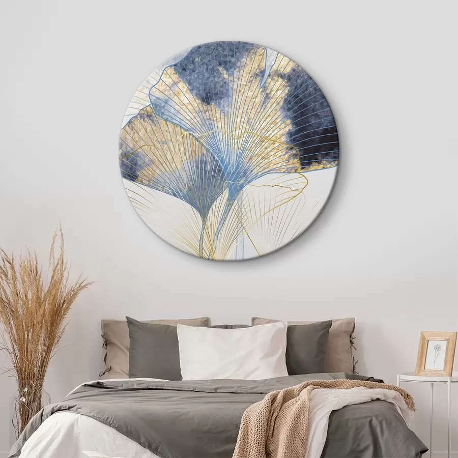 murales de pared Acuarela de hojas de ginkgo r36486