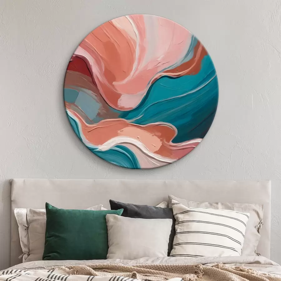 murales de pared Grandes pinceladas de colores tranquilos r36509