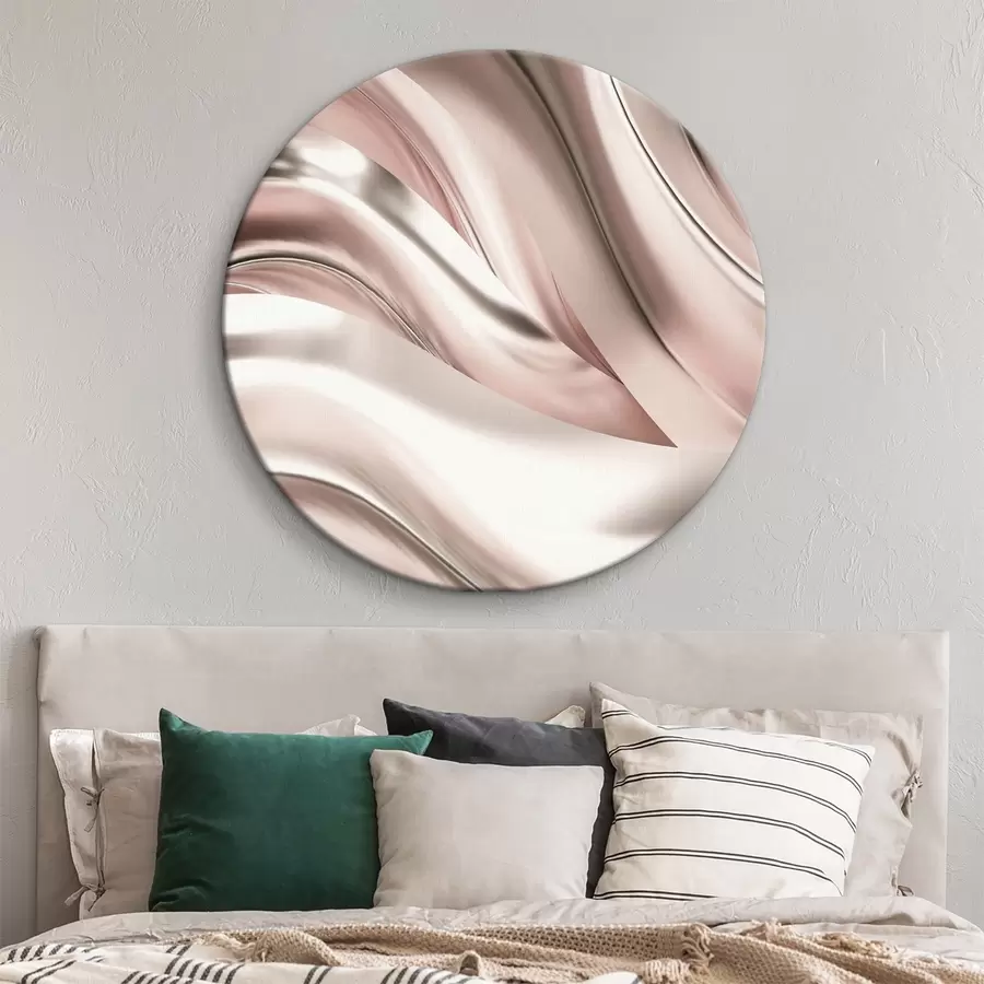 murales de pared Elegante onda metálica que fluye suavemente r36598