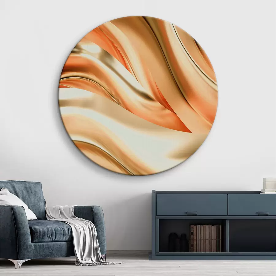 murales de pared Ondas fluidas de brillante elegancia r36598v2