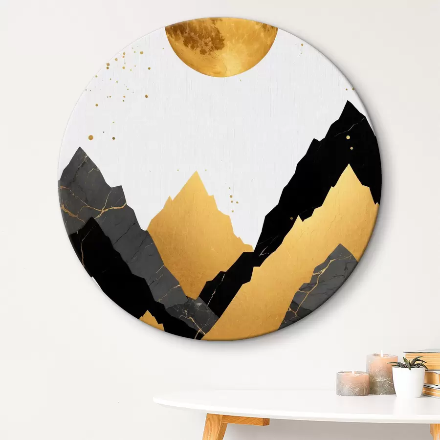 murales de pared Paisaje abstracto de montaña celestial r36637