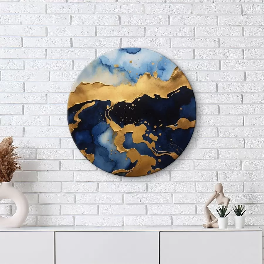 murales de pared Olas abstractas del océano azul r36642