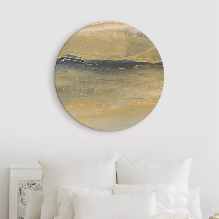 murales de pared Los tonos terrosos fluyen a través de las tranquilas olas r36669