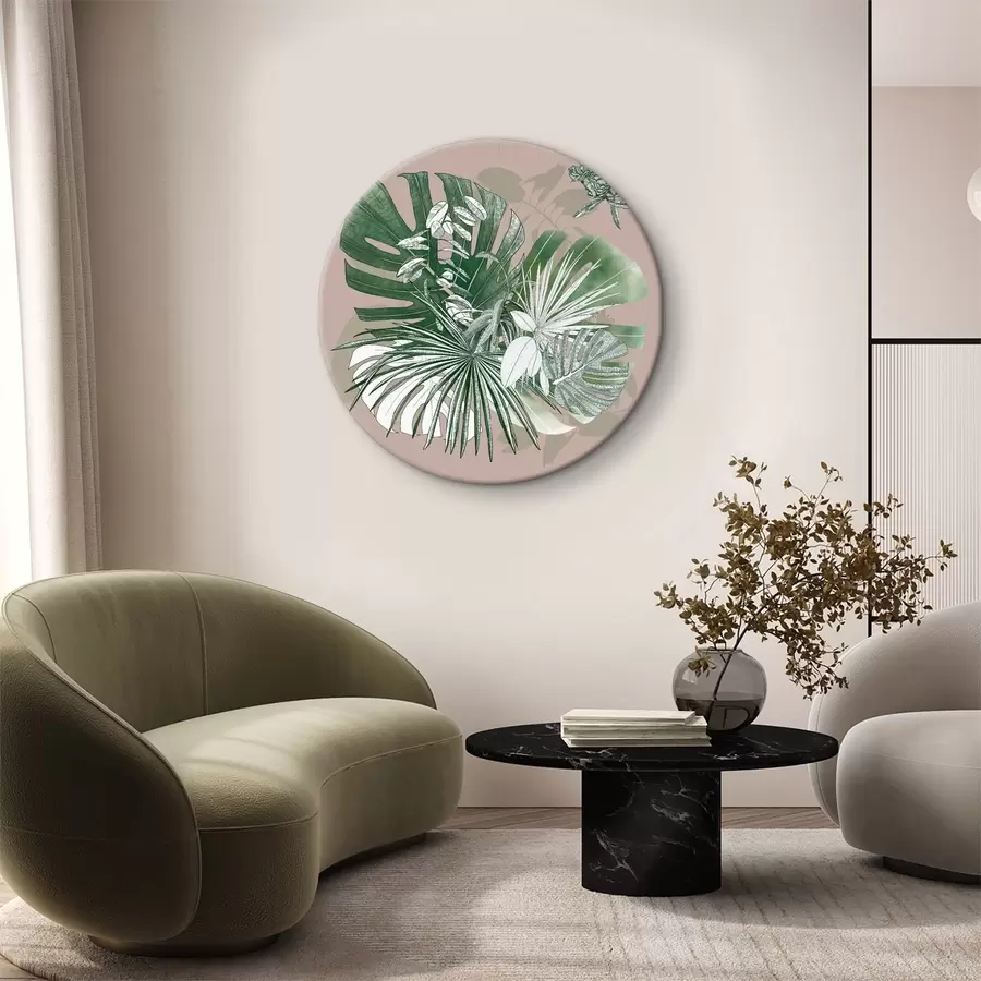 murales de pared Grupo de hojas verdes r36718