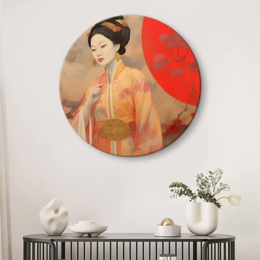 murales de pared Mujer con kimono r36810