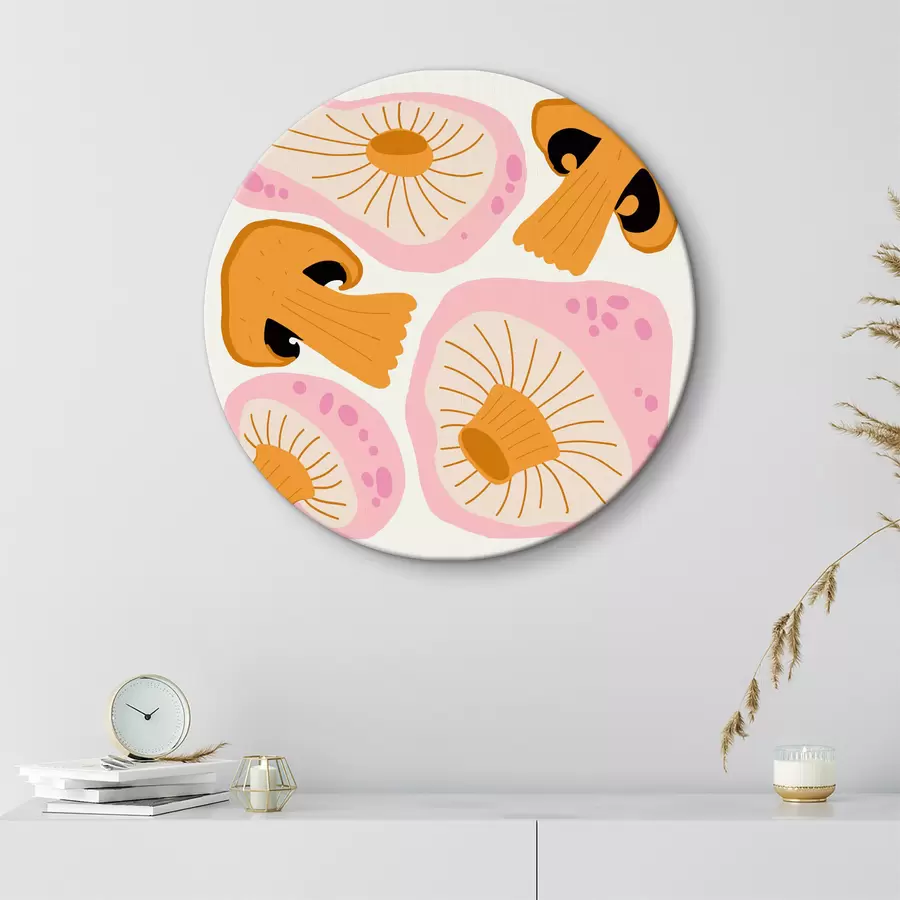 murales de pared Grupo de setas con formas diferentes r36865