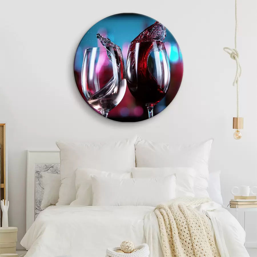 murales de pared Primer plano de copas de vino r37039