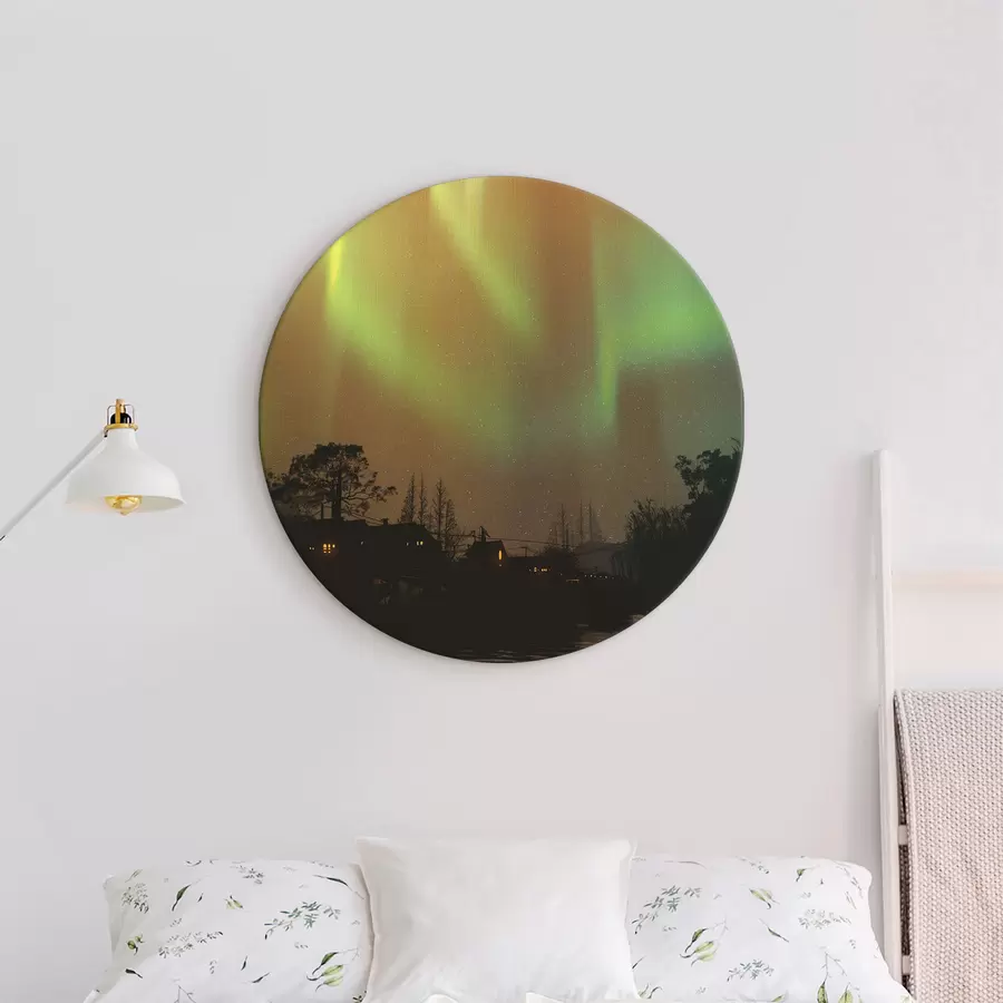 murales de pared Luces verdes en el cielo r37084