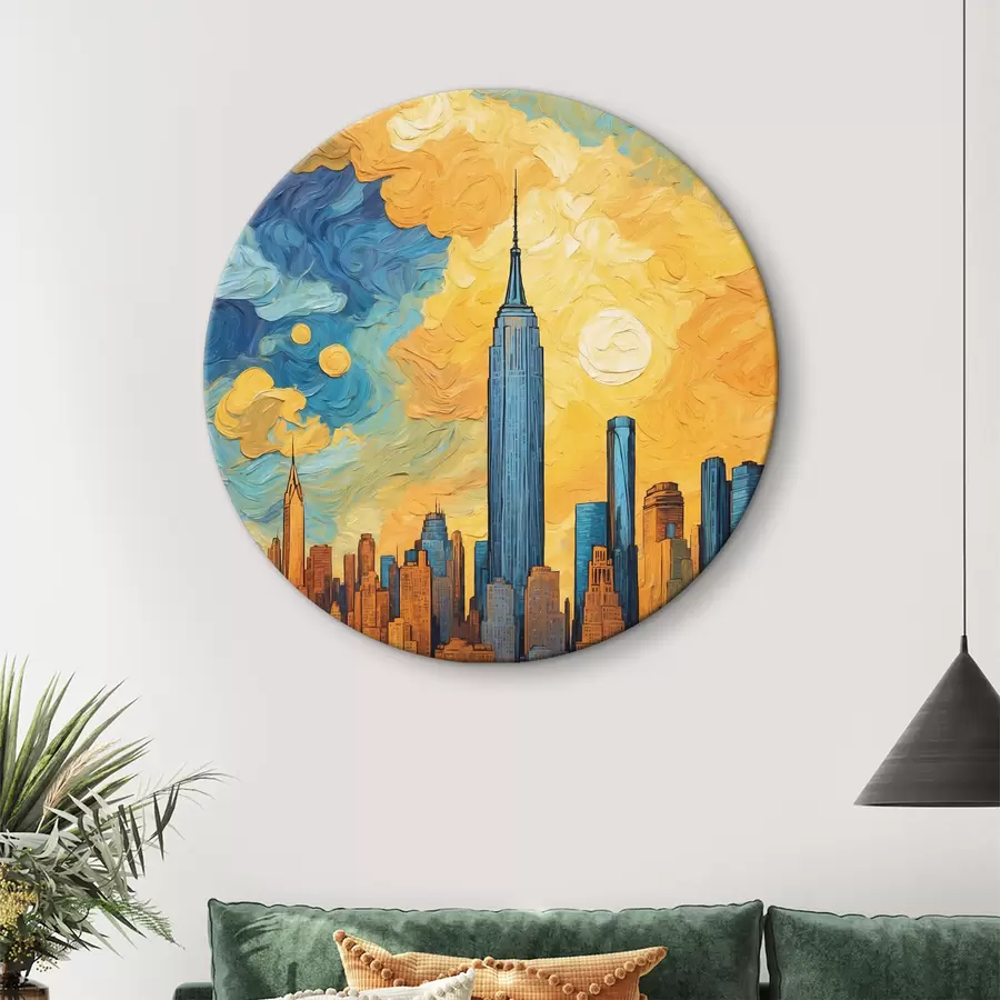 murales de pared Pintar un panorama urbano r37121