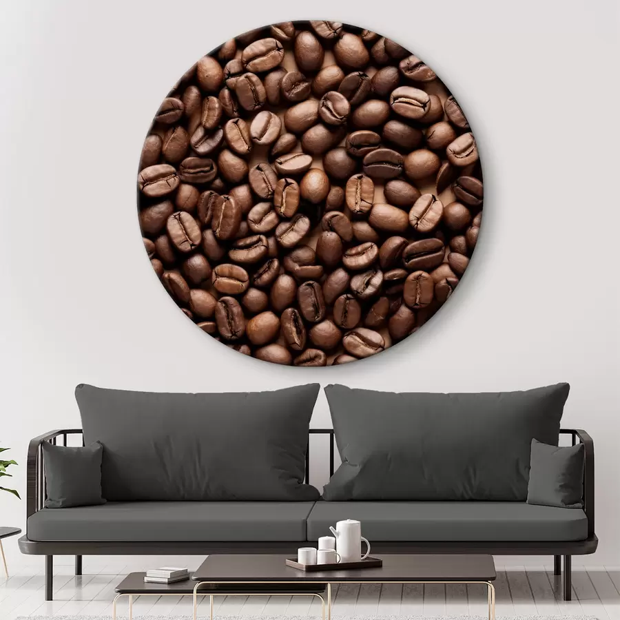 murales de pared Una pila de granos de café r37177