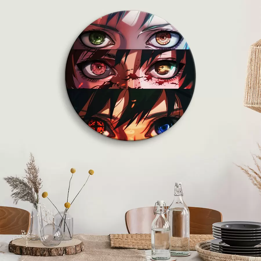 murales de pared Collage de ojos de dibujos animados r37259