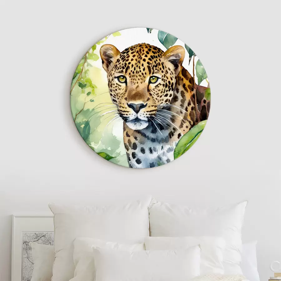 murales de pared Acuarela de un leopardo r37340