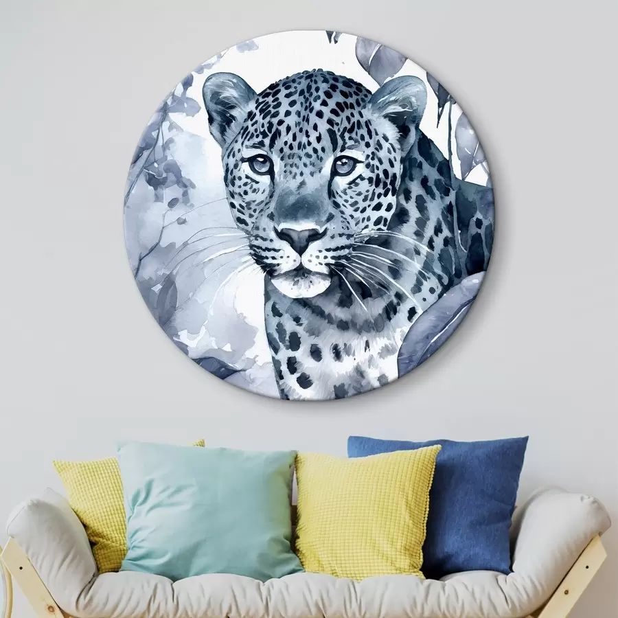 murales de pared Acuarela de un leopardo r37340v1