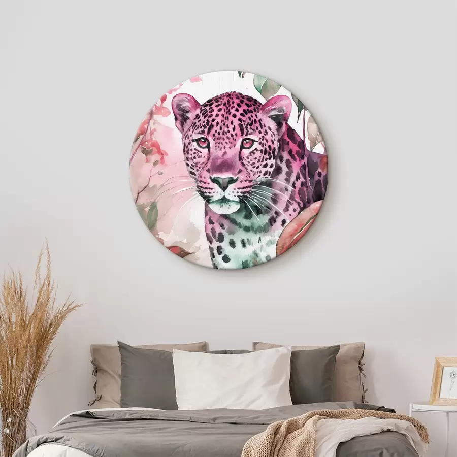 murales de pared Acuarela de un leopardo r37340v2