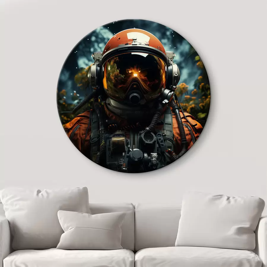 murales de pared Persona con traje de astronauta r37389