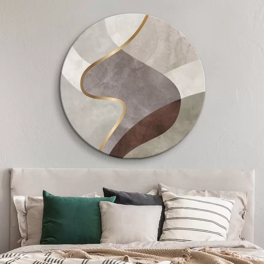 murales de pared Abstracción geométrica en acuarela r37489