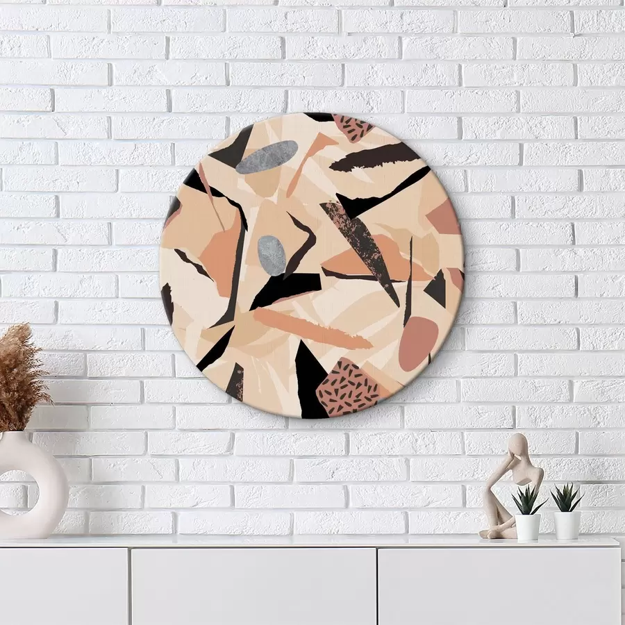 murales de pared Patrón con diferentes formas y colores r37494