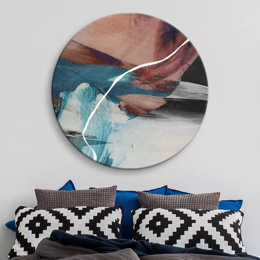 murales de pared Trazos abstractos en colores vivos r37510