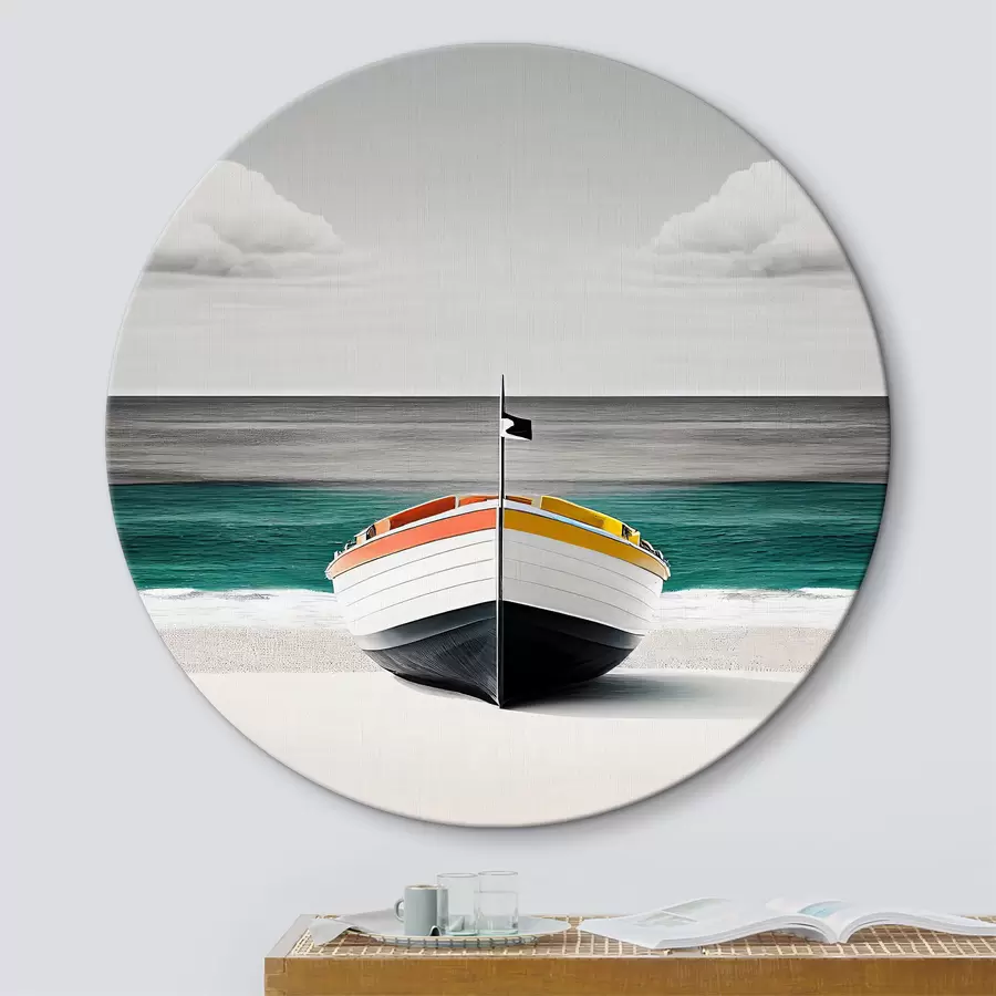 murales de pared Barco en la orilla r37547