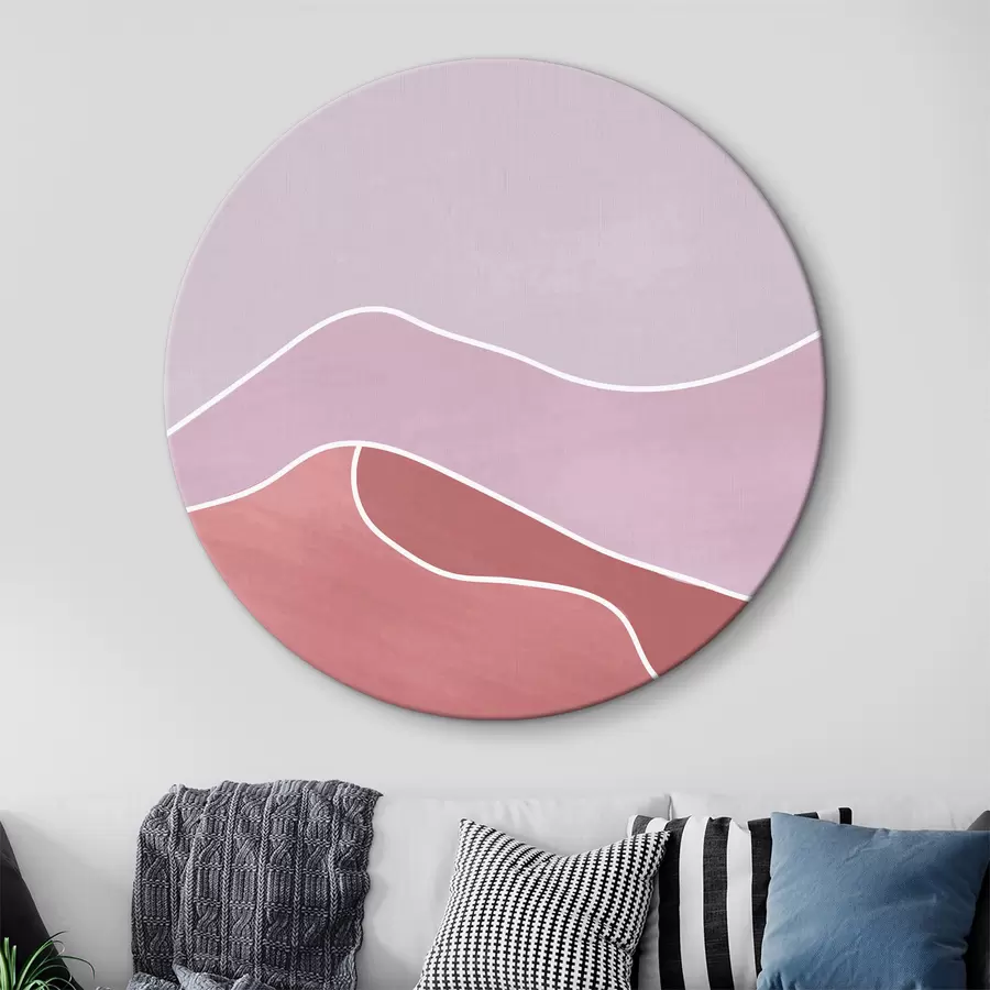 murales de pared Paisaje rosa y morado r37636