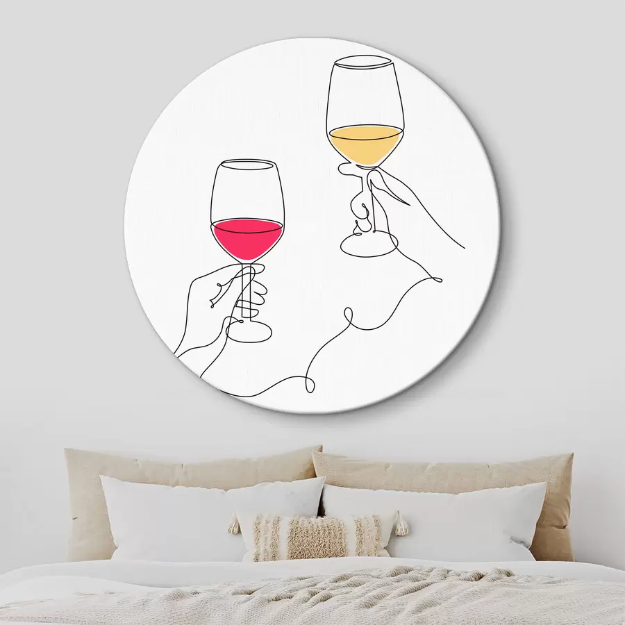 murales de pared Brindemos por la amistad y los buenos momentos r37746