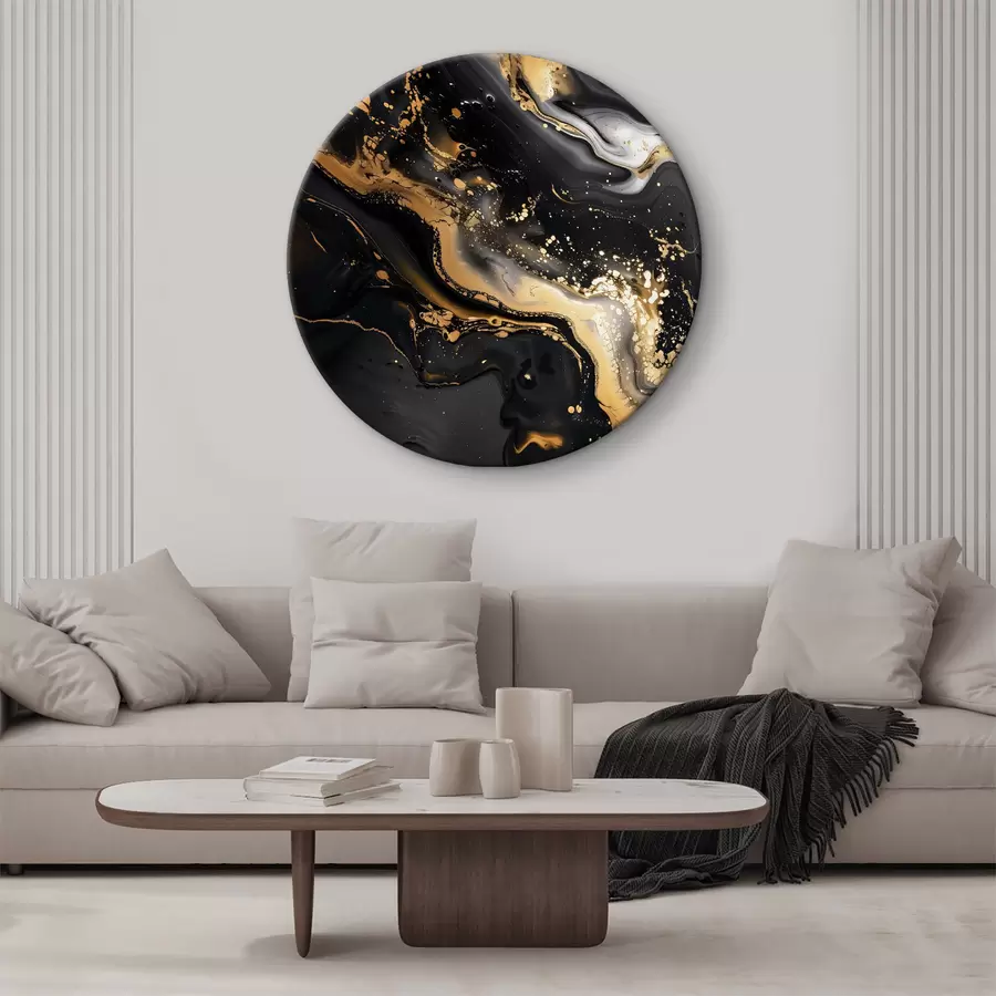 murales de pared Ondas ébano y crema r37767