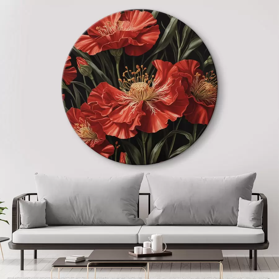 murales de pared Amapolas rojas r37774