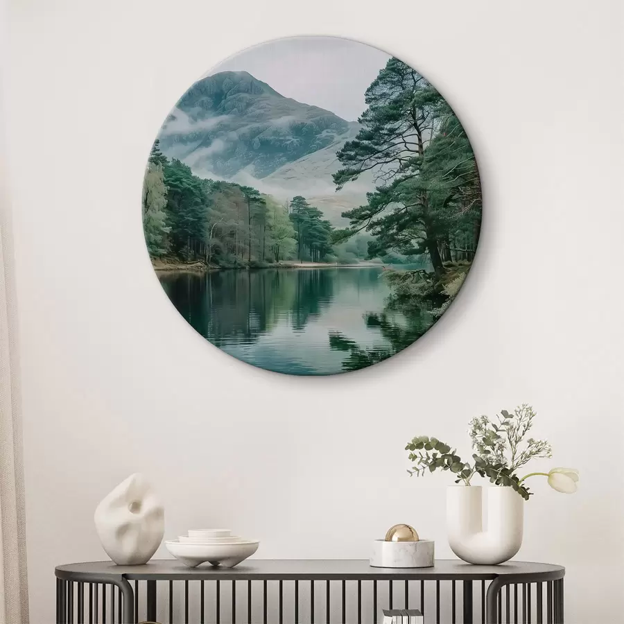murales de pared Paz junto a las tranquilas aguas r37834