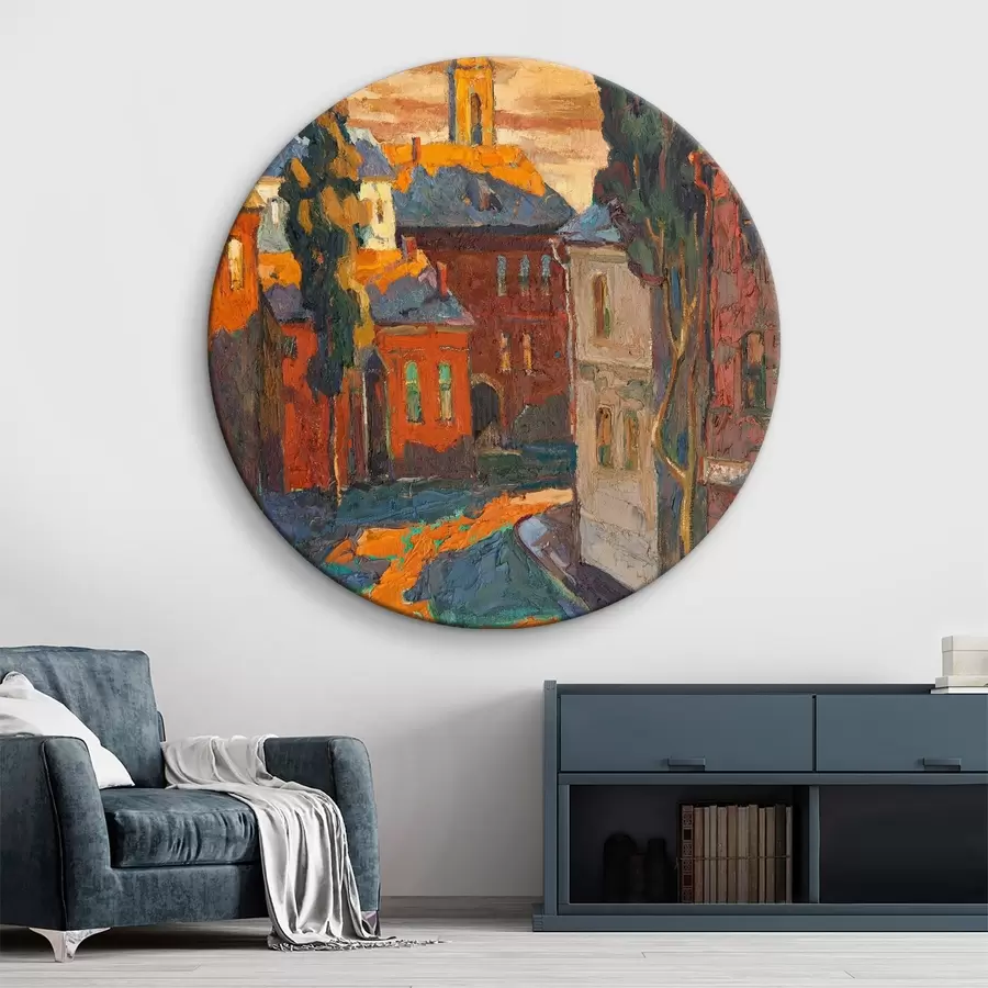 murales de pared Tonos brillantes de la escena nocturna r37850