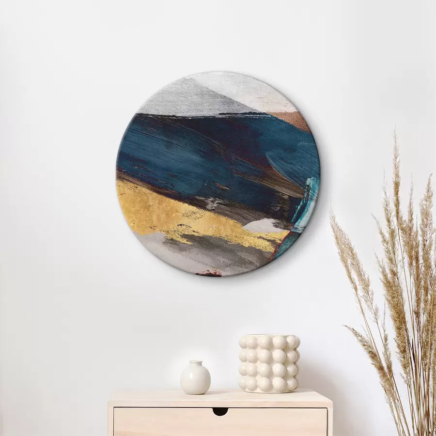 murales de pared Ondas abstractas en colores vivos r37891