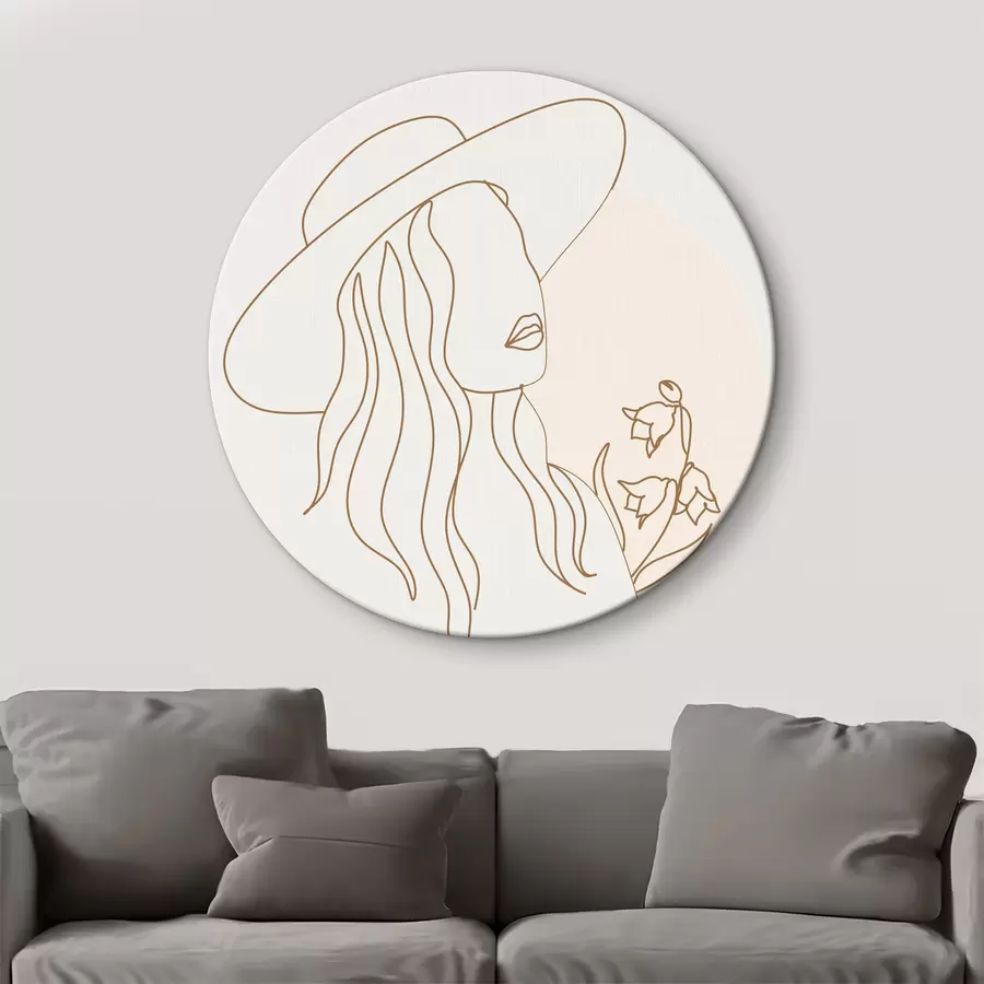 murales de pared Líneas elegantes y belleza natural r38015