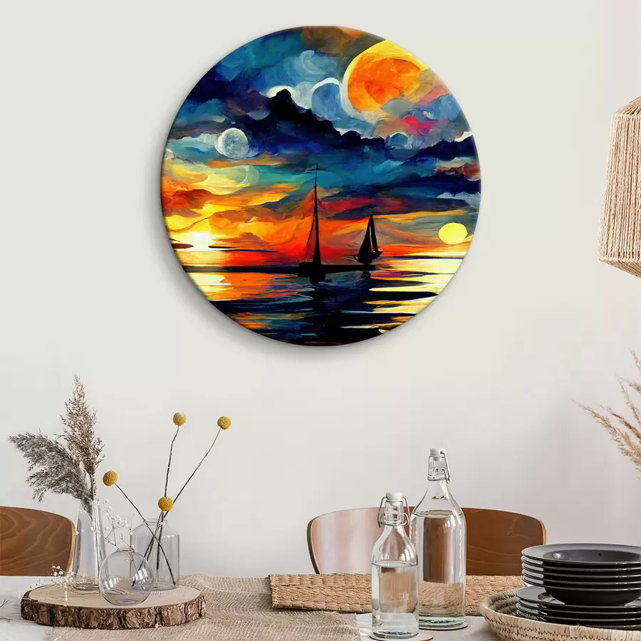 murales de pared Puesta de sol brillante r38053