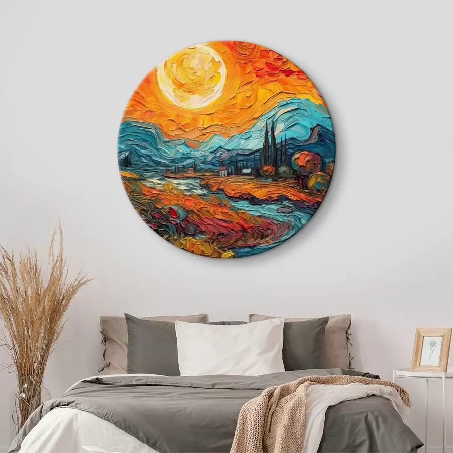 murales de pared Puesta de sol brillante r38057