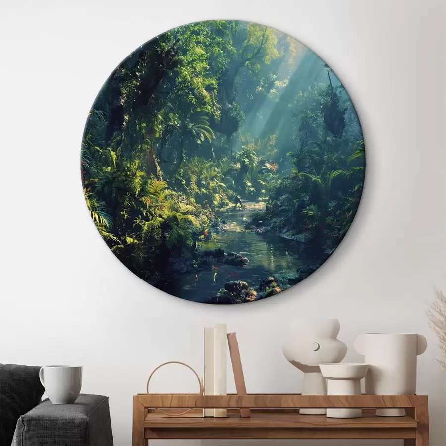 murales de pared Un arroyo en el bosque r38092