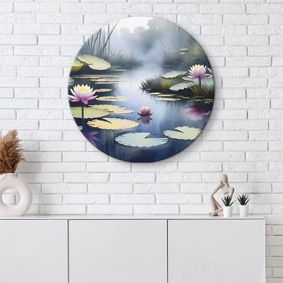 murales de pared Flores y plantas de nenúfar r38109