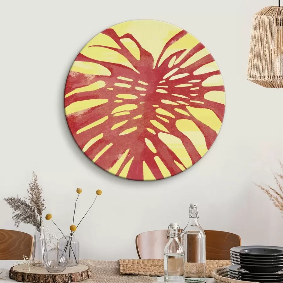 murales de pared Vibrante explosión tropical abstracta r38283