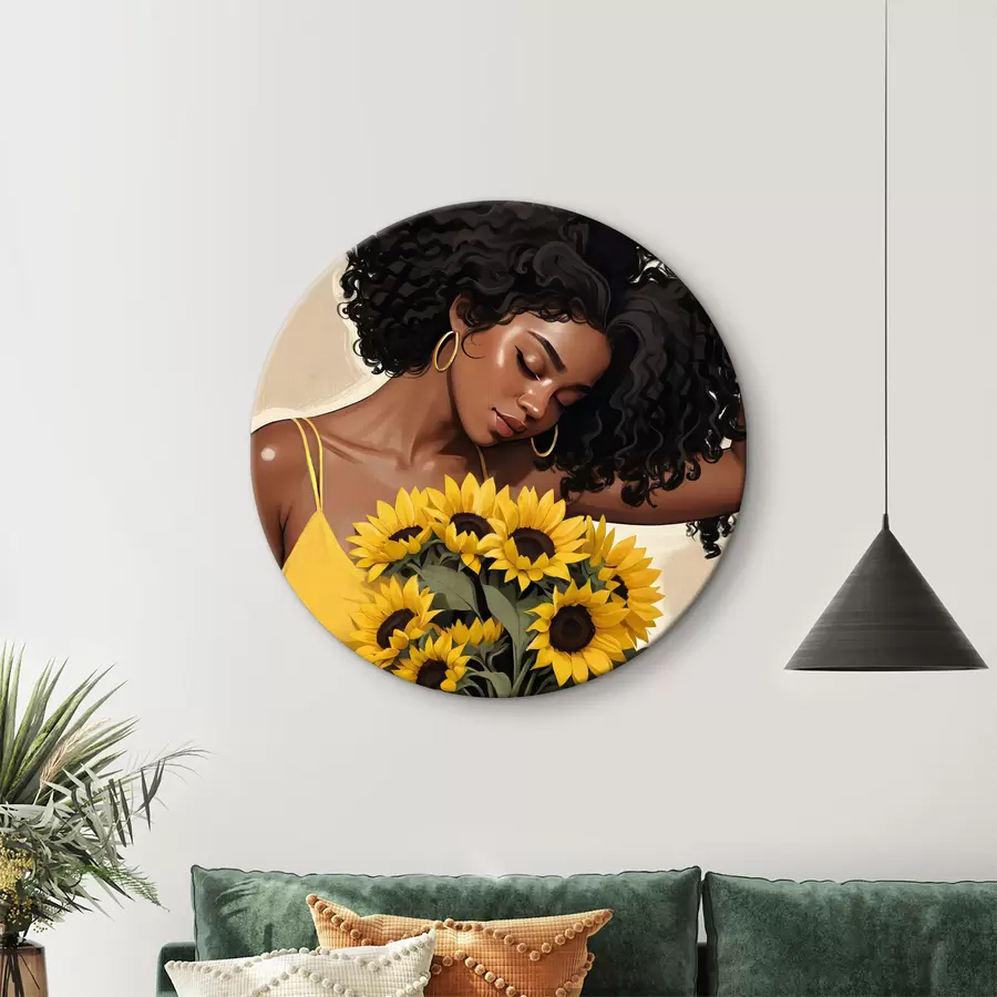 murales de pared Belleza en la elegancia de un girasol r38287