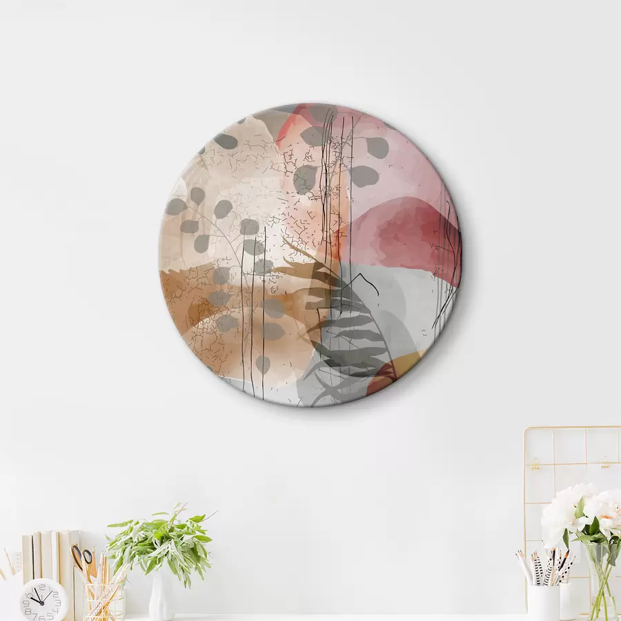 murales de pared Un cuadro con plantas y flores r38329