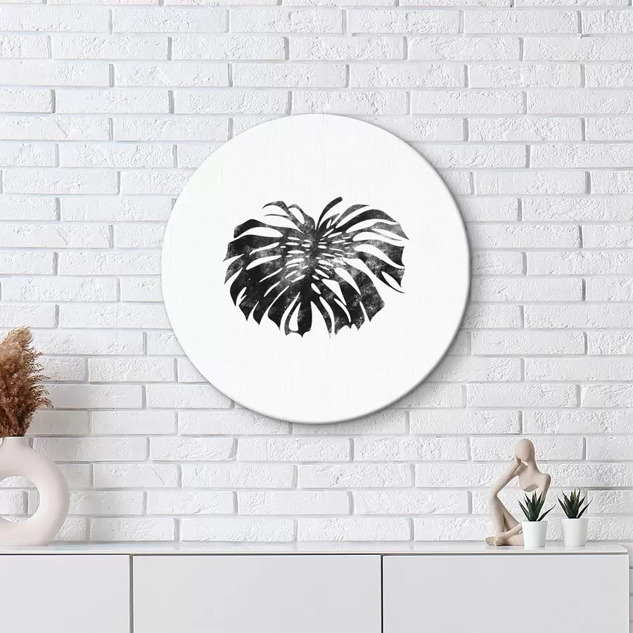 murales de pared Imagen en blanco y negro de una hoja r38348